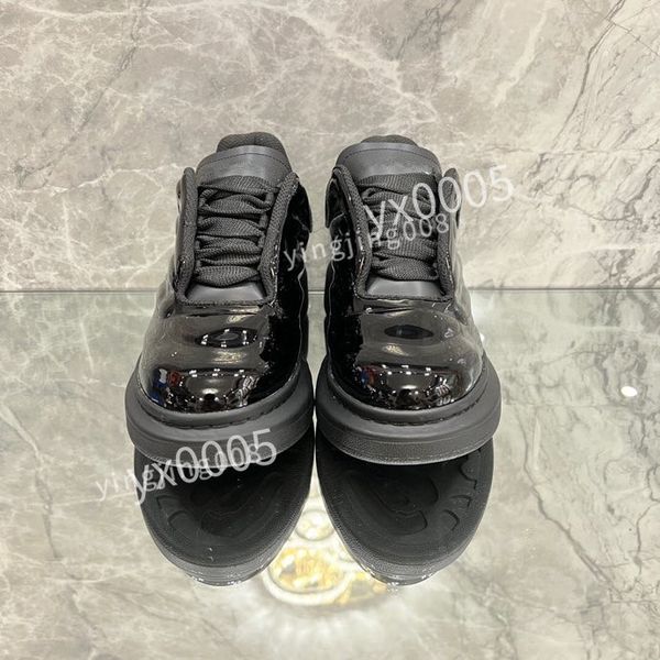 

new designer brand shoes for men's women fashion calf leather platform runner trainers sneakers lightweight xsd221139, Black