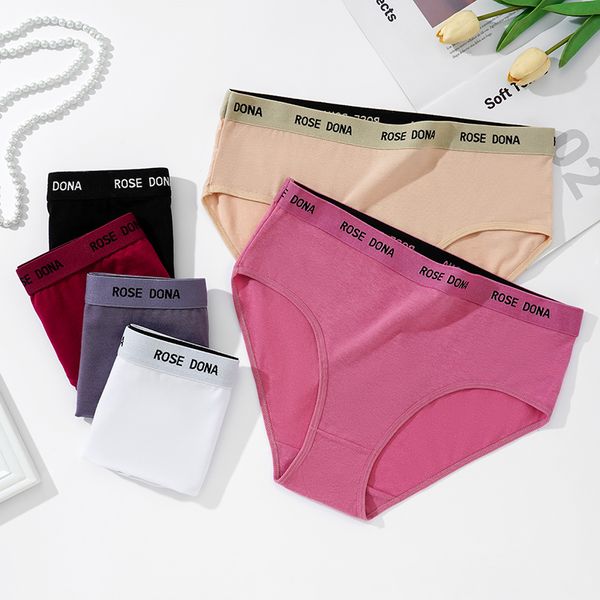

plus size letter belt lady cotton crotch underwear woman pantise boxer briefs lingeries m1141, Black;pink