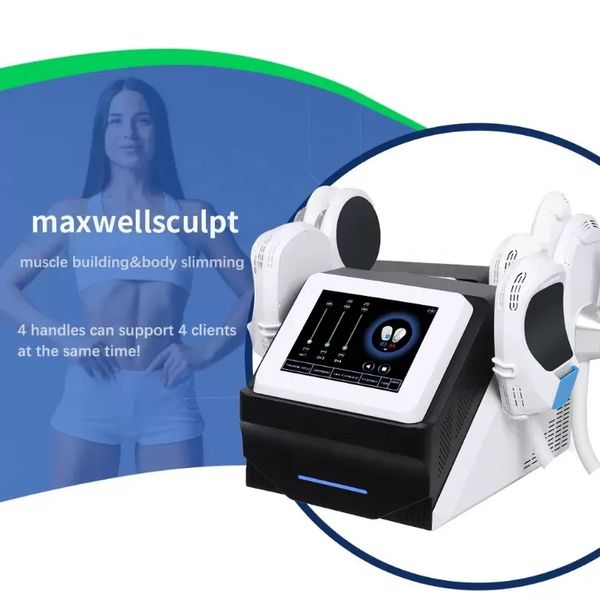 

slimming machine 4 handles emslim hiemt body shaping apparatus tesla ems electromagnetic muscle stimulation fat burning beauty equipment