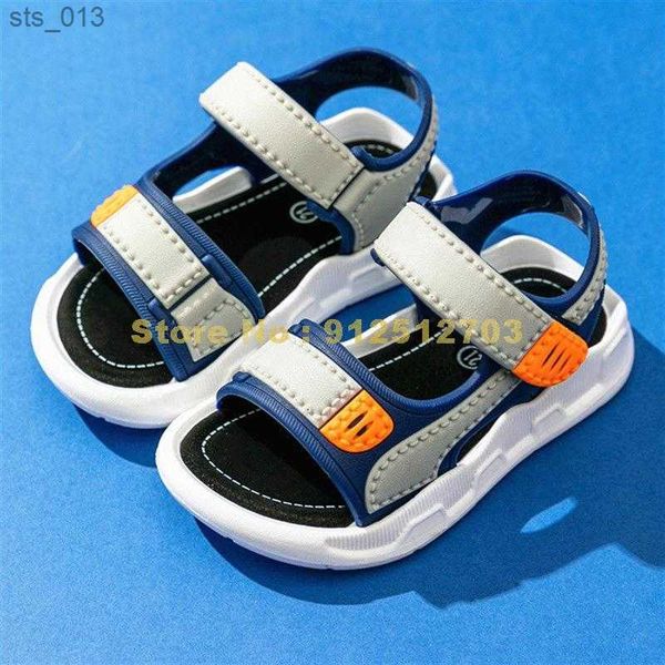 

children summer boys sandals baby kids flat child beach shoes sports soft non-slip casual toddler shoes l230518, Black;red