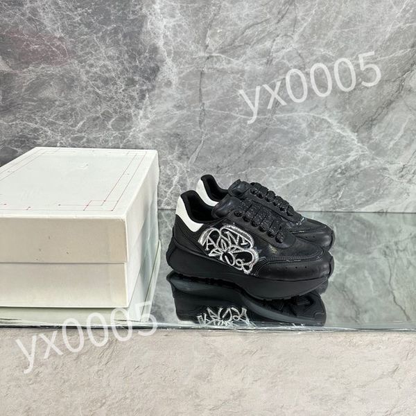 

luxury designer brand men womens platform casual shoe women sneakers super flex rubber sole trainers size 35-46 xsd230403, Black