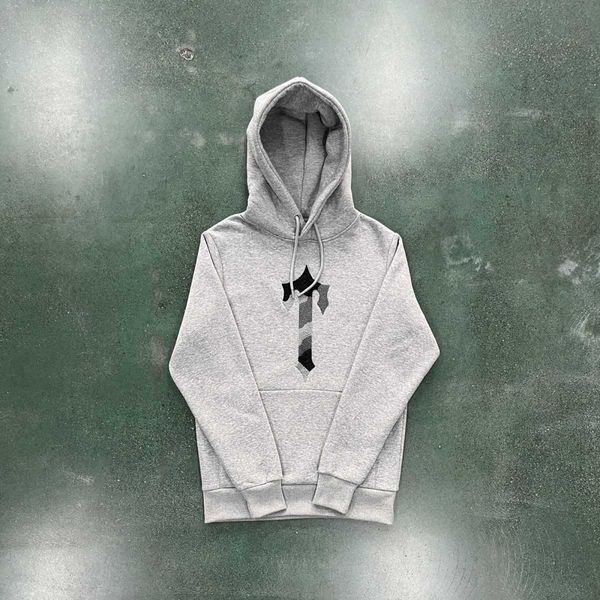 

23sstrapstar hooded sportswear t-line camouflage men's sweater set pure cotton slim fitting casual coat, Black