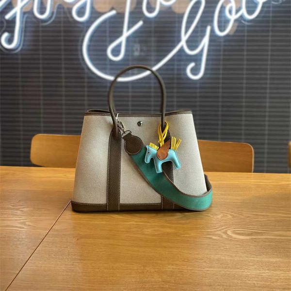 

original designer bags h home winter autumn and fashion cowhide women's bag garden canvas with leather portable one shoulder oblique sp