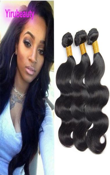 

peruvian virgin hair 3 bundles body wave whole human hair natural black yiruhair 830inch hair extensions weaves body wave4193948