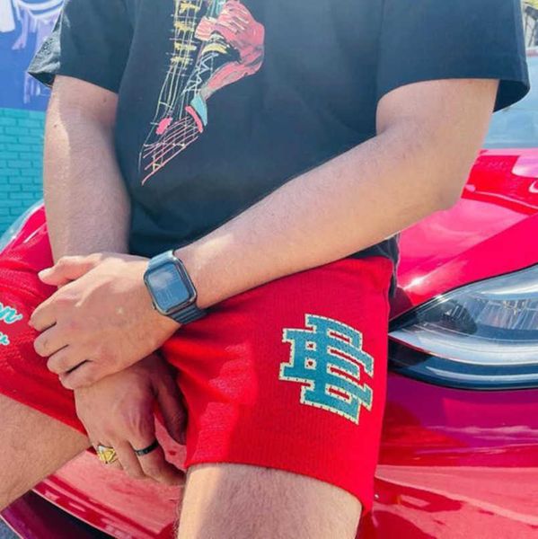 

fashion luxury men's ee shorts basic eric emanuel new york city skyline brand men women running sports quarters casual quick pants loos, White;black