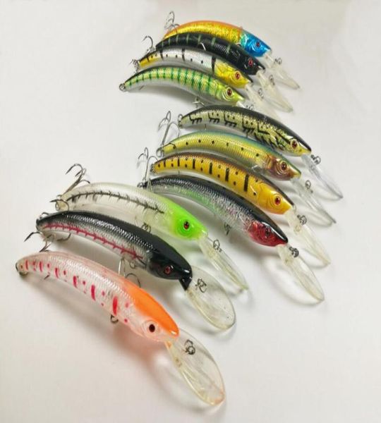 

whole lot12 fishing lures crankbait hooks 161g155cm 01235149282