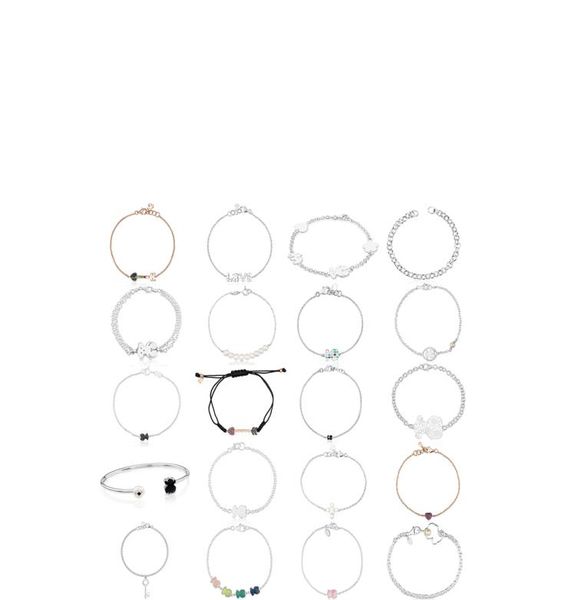 

fahmi 100925 sterling silver fashion cute bear bracelet ladies fashion bracelet original jewelry jewelry whole7332671, Black