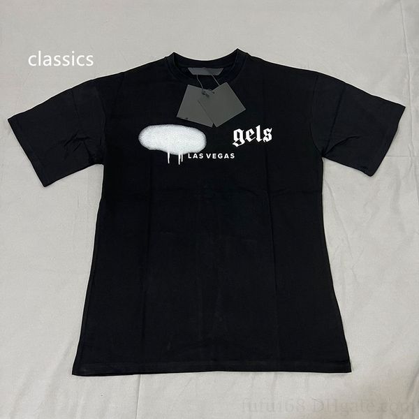 

designer t shirt mens shirts for men tide sprayed streetwear letter printed tshirt cotton bear womens clothes t-shirt oversized754, White;black