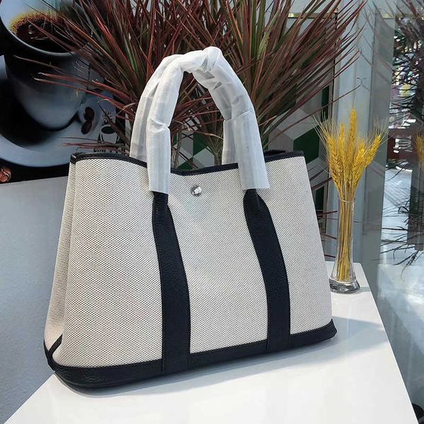 

original designer bags h home new women's 2023 bag one shoulder oblique span tote versatile canvas garden portable shopping bucket ndj9