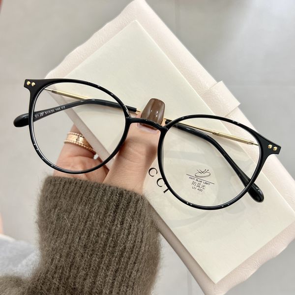 

sunglasses luxury brand round myopia glasses blue light blocking eyeglasse men prescription near sight diopter 0 to 4 0 230629, White;black