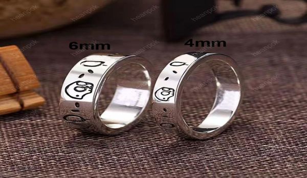 

fashion wedding rings for mens designer earing skull jewelry luxurys silver love earrings wide edge engraved size 5 9 10 11 width 1265880, Slivery;golden