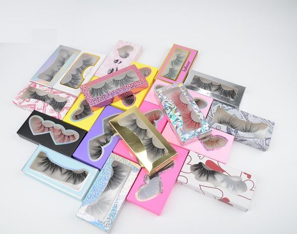 

3050100 whole bulk lollipop candy eyelash boxes empty rectangular 25mm real mink eye lash packaging case paper box6744387