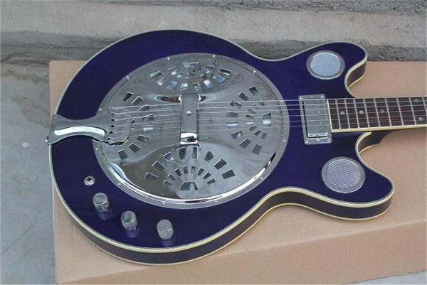 

whole maestro dobro resonator purple electric guitar in stock5853402