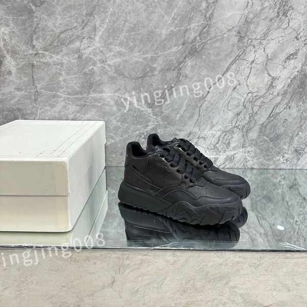 

casual shoes women travel leather lace-up sneaker cowhide fashion trainers woman shoes flat lady sneakers size 35-46 xinshidai230405, Black