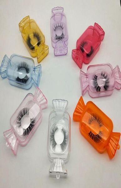 

transparent candy eyelash packaging box 3d 5d mink eyelash case lash box false eyelashes packaging empty lashes case p7352868