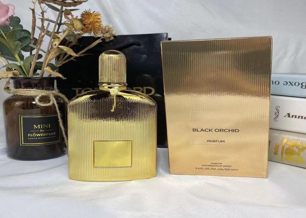 

100ml orchid perfume for man and woman parfum tom perfume fragrance spray golden bottle fast ship2540305