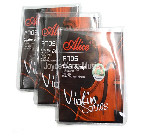 

3 sets alice a705 violin strings 4 strings stainless steel stringssteel corenickel chromium wound strings 6930164