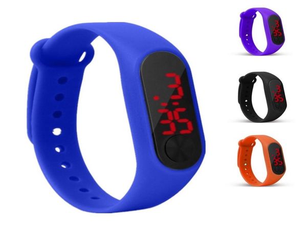 

fourcolor new led bracelet watch sports smart bracelet convenient and durable support mixed batch 1935768, Silver