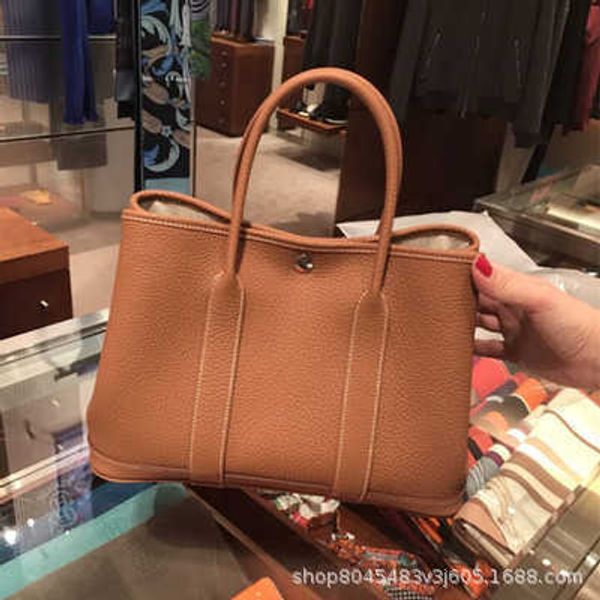 

original designer bags h home leather women's genuine bag 2023 new garden bucket one shoulder portable tote bride's wedding i6ly