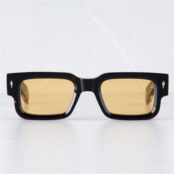 

sunglasses vintage fashion pilot jacques ascari retro square design thick acetate frame polarized lens women man high quality, White;black