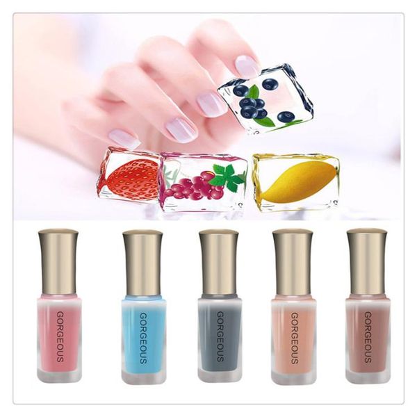 

nude series translucent nail polish jelly nail long lasting enamel paint for nail art 568917