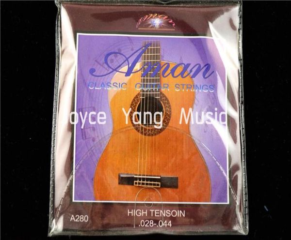 

1 set of aman a280 clear nylon classical guitar strings 1st6th 028044 hign tension strings wholes6611917