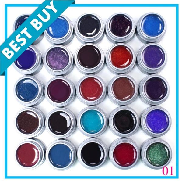 

whole2015 new arrival color uv gel temperature change gel 25 pcs nail art gel polish 3463866, Red;pink