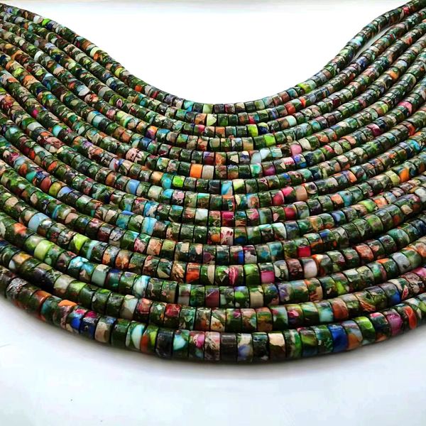 

2*4mm natural colorful jasper stone beads spacer beads diy for necklace bracelet earring accessories