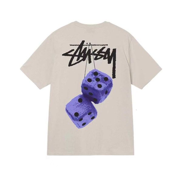 

men's brand stussys t-shirt designer ice cream tshirts summer casual tees ins fashion mens womens luxury loose shirt business design s, White;black