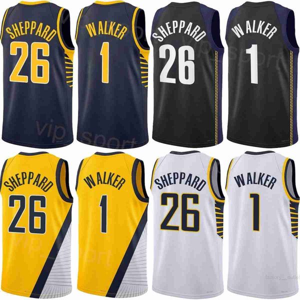 

printed men women basketball jarace walker jerseys 1 ben sheppard 26 andrew nembhard 2 aaron nesmith 23 goga bitadze 88 tj mcconnell 9 benne, Black;red