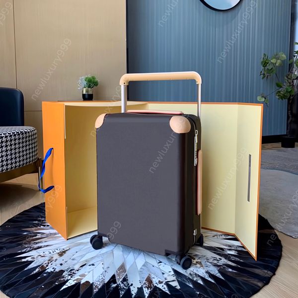 

10a luxury suitcase designer luggage 55 boarding box large capacity carry-on cabin classic alphabet flower pattern travel business senior pu