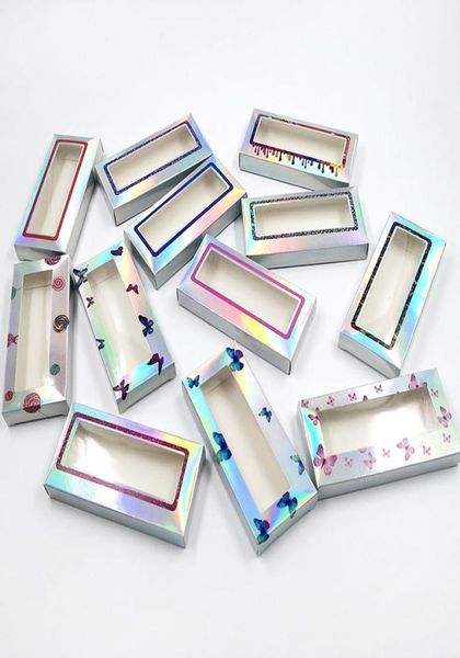 

12 colors glitter lashes packaging box 3d mink eyelashes box false eyelash case mink lashes package lash boxes gifts packaging box2135046