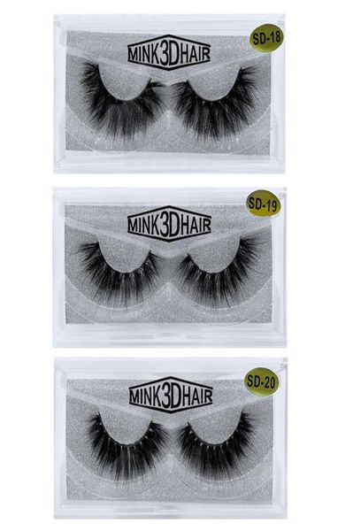 

1200pairs 20style 3d mink hair fake eyelash 100 thick real mink hair false eyelashes natural extension fake eyelashes false lashe7193928