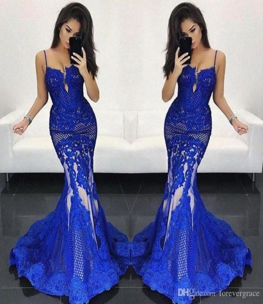 

2019 royal blue prom dress new arrival mermaid long backless formal holidays wear graduation evening party gown custom made plus s9832346, Black