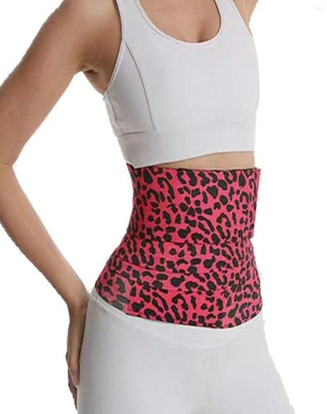 

waist support leopard print postpartum recovery belt maternity belly wrap abdominal csection binder slimming6781701, Black;gray