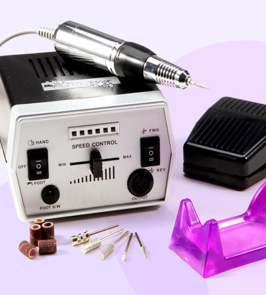 

3500020000rpm electric nail drill machine manicure pedicure machine 6 milling cutters accessories nail files manicure tool kits9133294, Silver