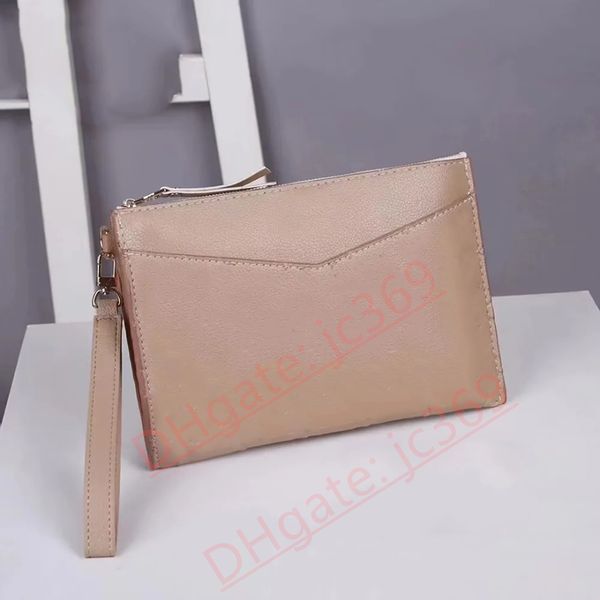 

classic slim men's handheld wallet wrist strap fashion briefcase simple strapless handheld zipper wallet bag shopper available in multi