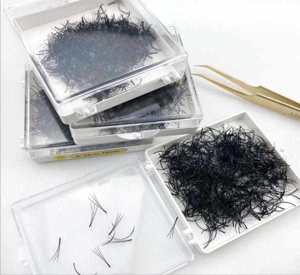 

loose premade fans 3d bulk lashes heat bonded 1000pcsbox long length 15mm individual eyelash extensions1071123