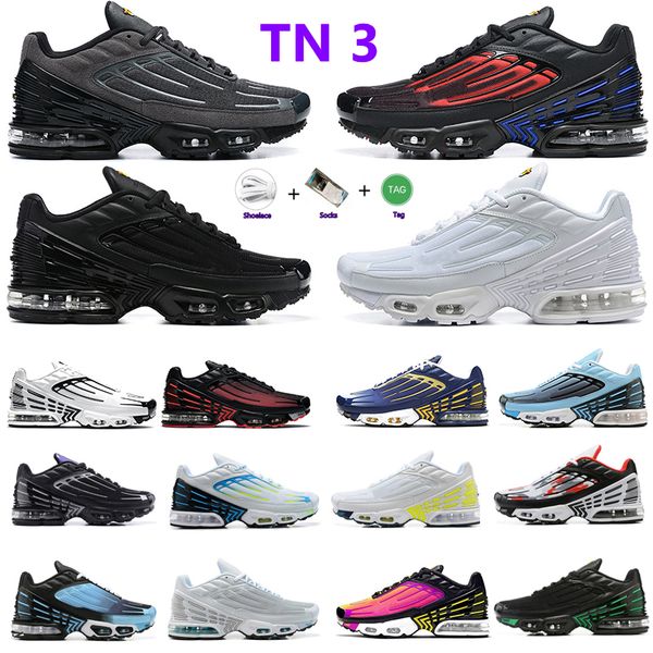 

running shoes tn plus 3 mens spider verse triple white black volt hyper classic neon men women fashion trainers sports sneakers tiger laser