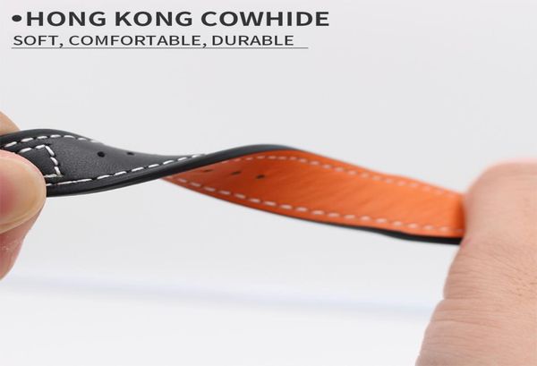 

seure genuine leather strap 20mm 21mm watchband suit for iwc pilot mark xviii iw327004377714 watch belt bracelet accessories2634078, Silver