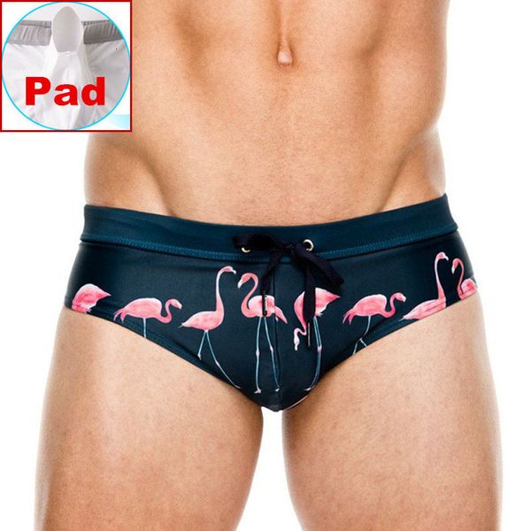 

men's swimwear push up men swim briefs bikini swimming trunks for man desmiit uxh gay swimsuit flamingo bathing suit beach shorts 23063