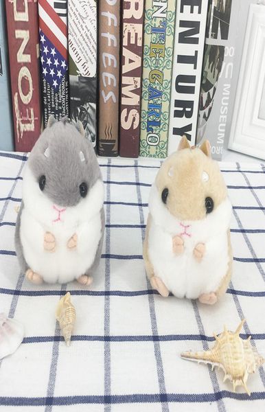 

hamster keychains kids kawaii cute plush hamster cartoon animal small hamster dolls stuffed mouse bag pendant souvenirs cca11803 63551688