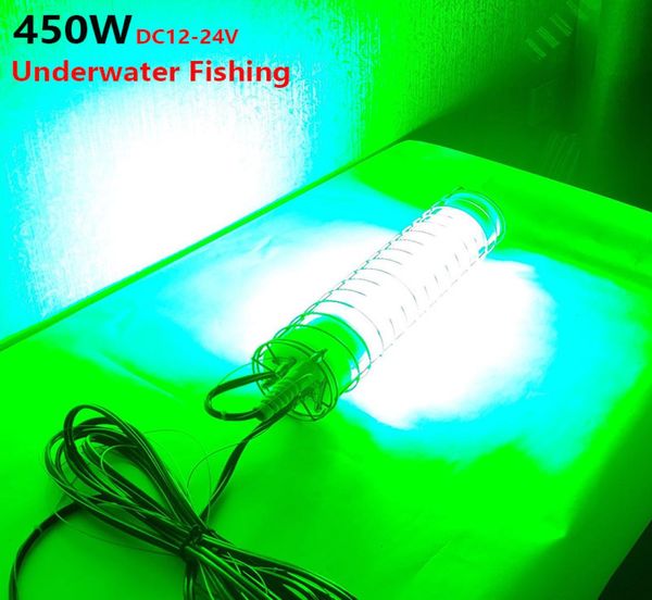 

12v 450w led night boat fishing lights deep drop underwater attracting fish lure with 5m cable1198671