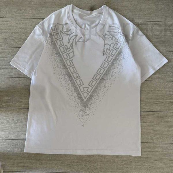 

men's t-shirts designer mens t shirt medusa womens shirts fashion round neck tee summer cotton short sleeved tshirt pullover loose polo, White;black