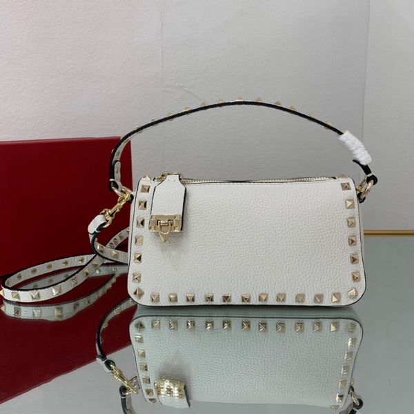 

2023 new women's crossbody bag high-end quality shoulder bag grain leather handbag zipper and hook adjustable removable shoulder strap