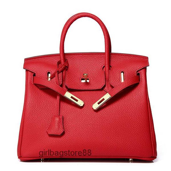 

women's 2023 cowhide lady bags mini bag lychee designer birkins fashion tote one pattern shoulder layer leather small handbag vn6k