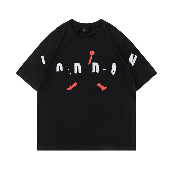 

new 2023 men's letter printing round neck t-shirt ice silk body feel breathable quick drying fashion men's wear, White;black