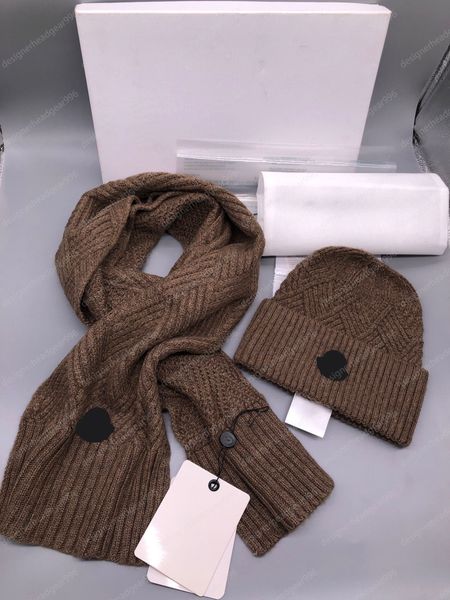 

beanie scarf Hat and Scarf Scarf Hat Set Designer Woman Men Winter Classic Hats Scarves Sets Soft and Comfortable Knitted Beanie Cas