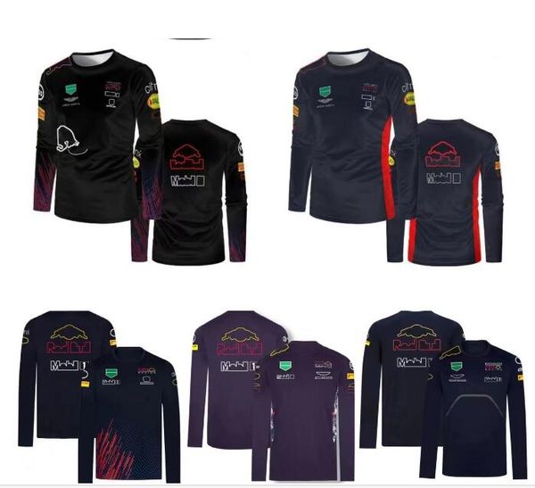 

Motorcycle Apparel F1 Formula One T-shirt summer long-sleeved shirt with the same custom, Gold