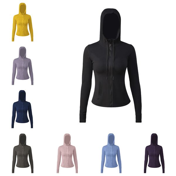 

yoga wear hoodies sweatshirts coats women designer coat sports jacket sanding fitness chothing K, 3-hooded define